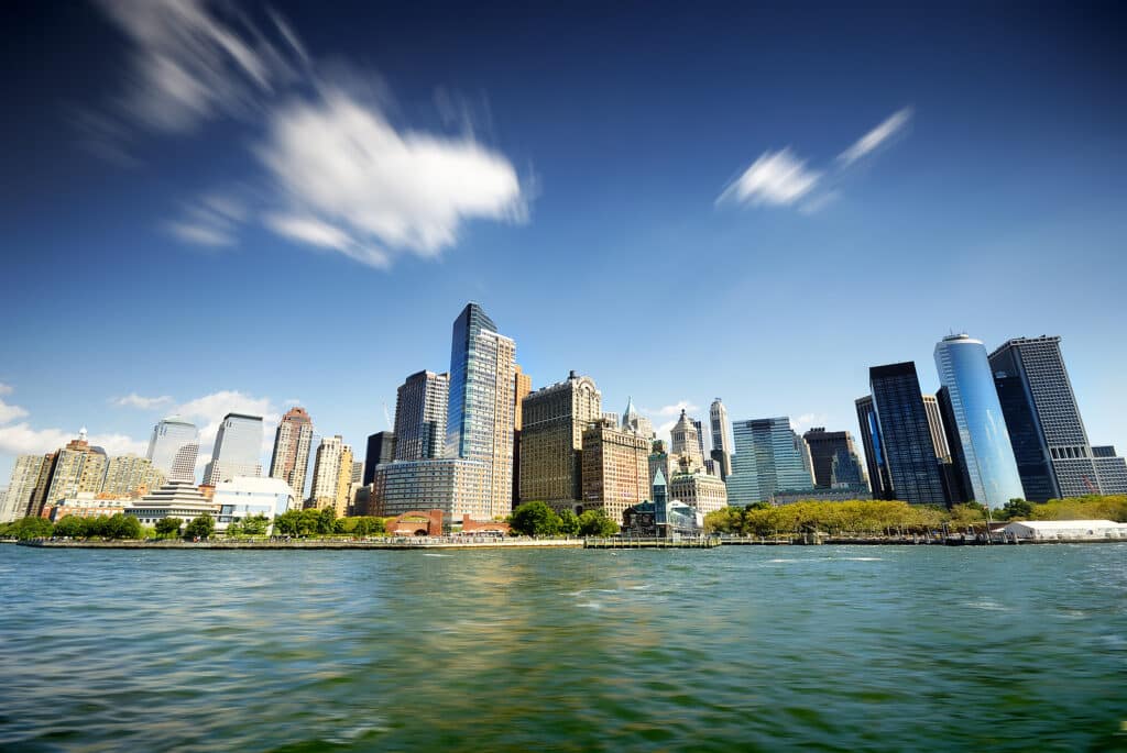 New York City from river